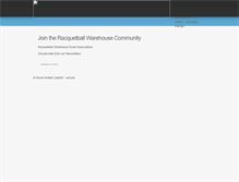 Tablet Screenshot of lists.racquetballwarehouse.com