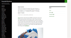 Desktop Screenshot of blog.racquetballwarehouse.com